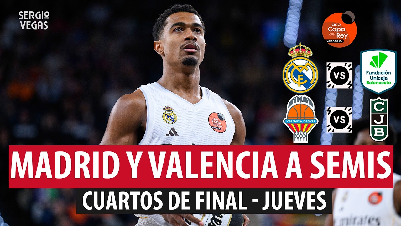 REAL MADRID BALONCESTO GANA +30 a UNICAJA y VALENCIA AVANZA como ANFITRIÓN ¿SORPRESAS EL VIERNES?