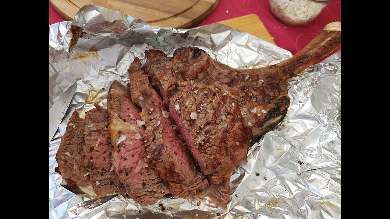 Steaks selber zubereiten. Irish Nature Beef Tomahawk Steaks. Hammerlecker!