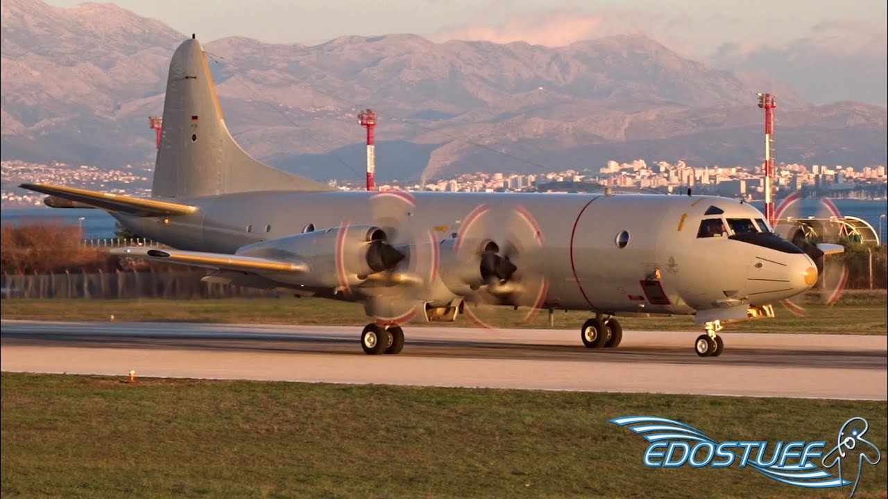 Lockheed P-3C Orion - Beautiful Sunset Takeoff from Split Airport SPU/LDSP