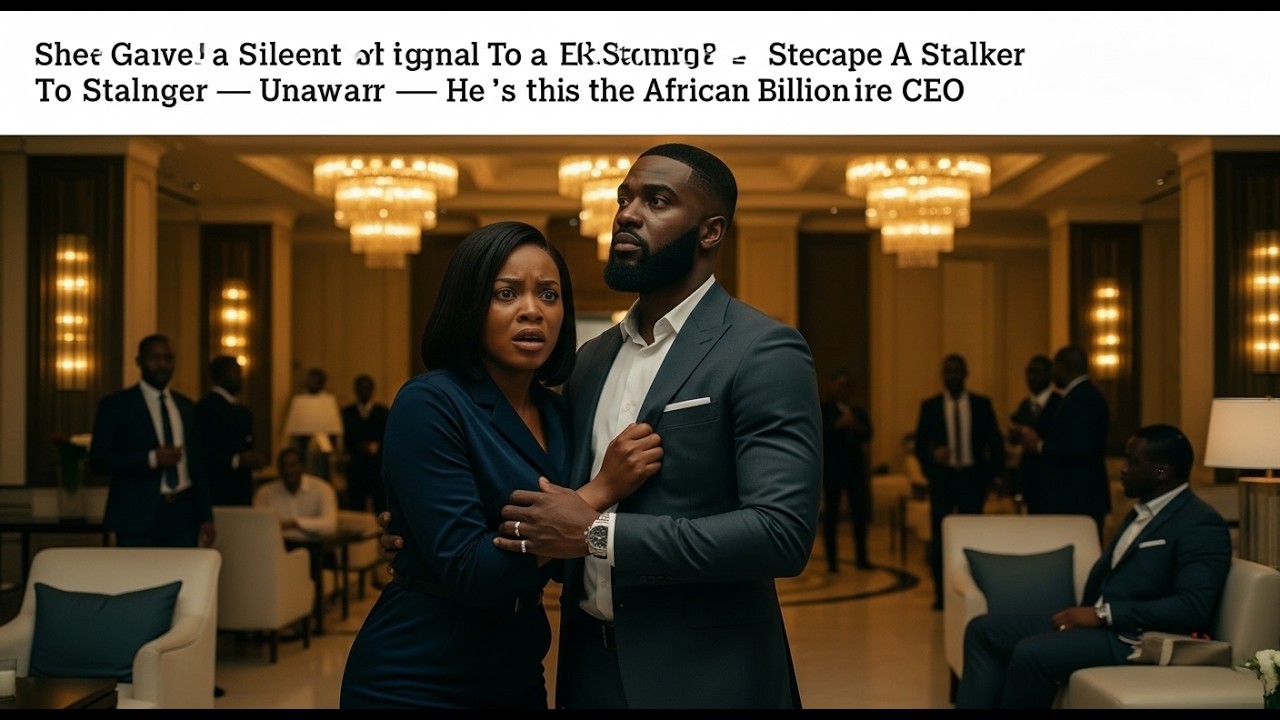 She Gave a Silent Signal To a Stranger To Escape A Stalker — Unaware He’s the African Billionaire CE