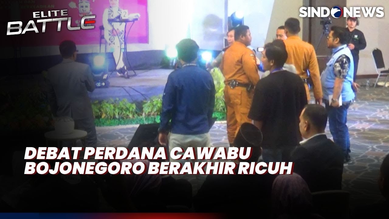 Kericuhan di Debat Calon Kepala Daerah Bojonegoro, KPU Skors Debat Beberapa Kali