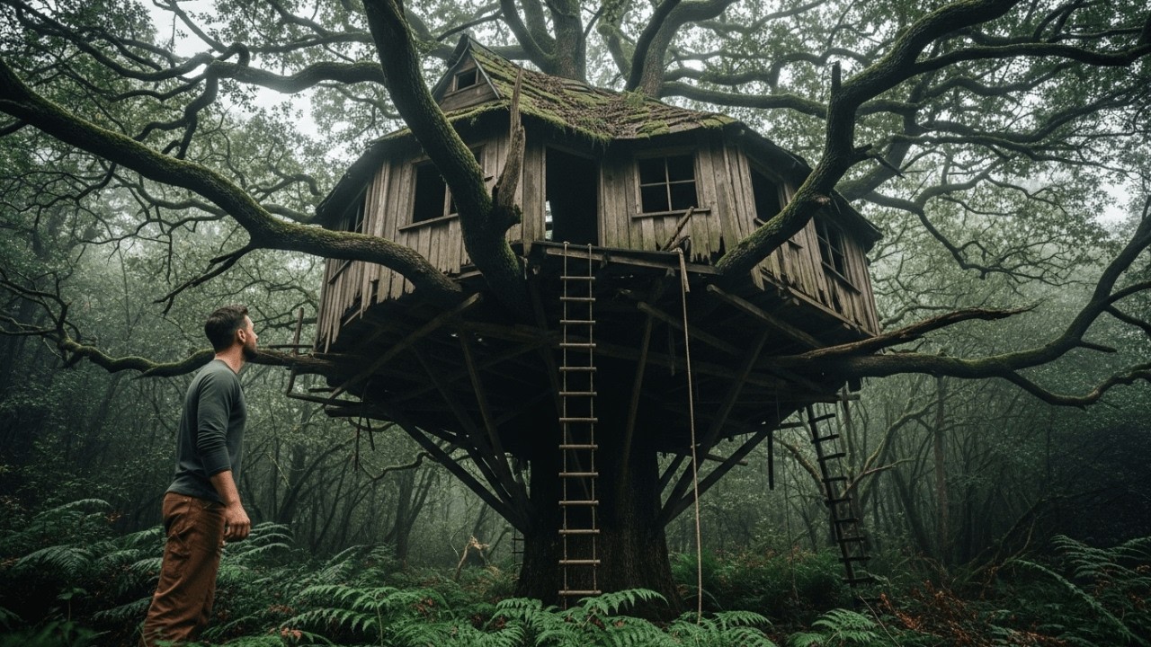 I Turned an Abandoned Treehouse into a Luxury House (ASMR)