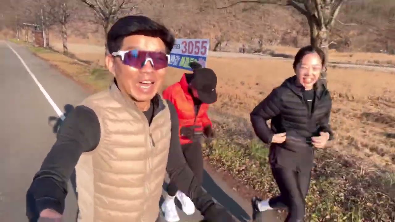 휴가내서 쉬려고 집에 온 딸과 러닝