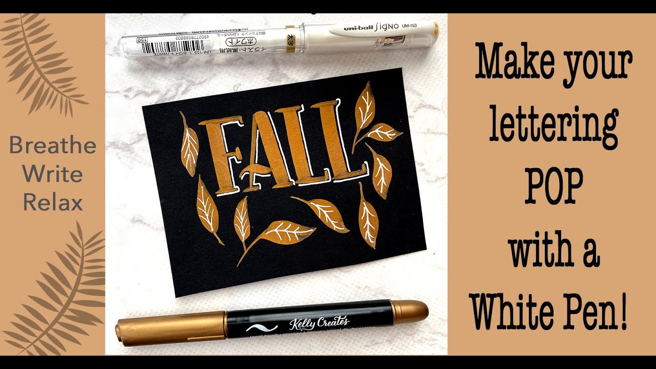 This White Pen Makes Lettering POP!