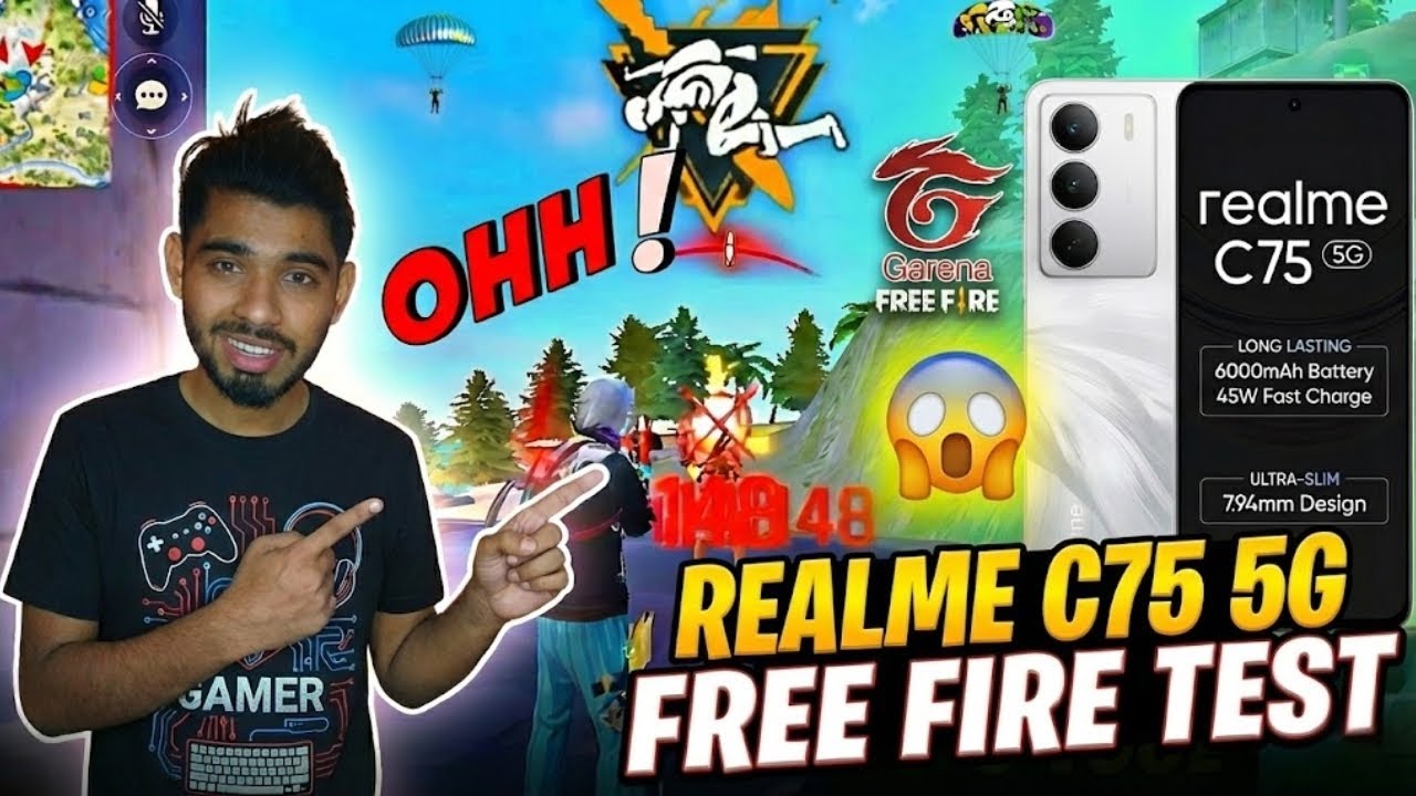 Realme C75 5g Free Fire Sensitivity | Realme C75 5G Free Fire Test | Realme C75 5G Gaming Test