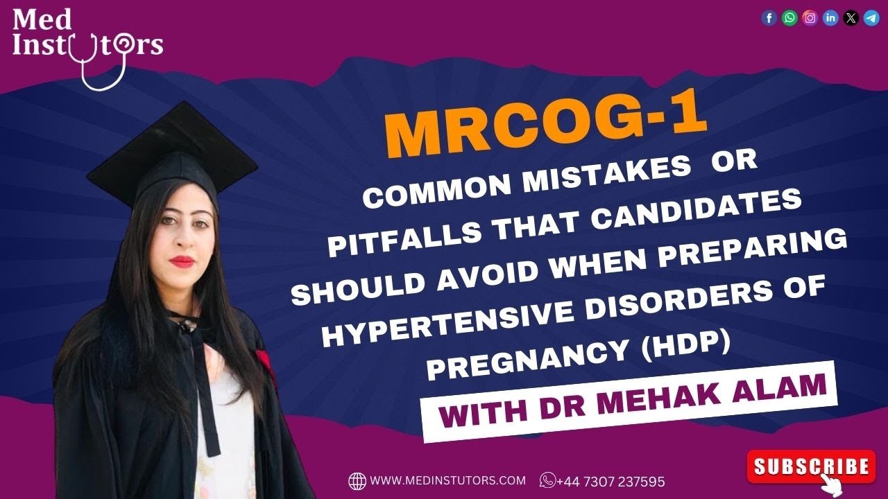 Common Mistakes or pitfalls that candidates should avoid when preparing (HDP) with Dr. Mehak Alam