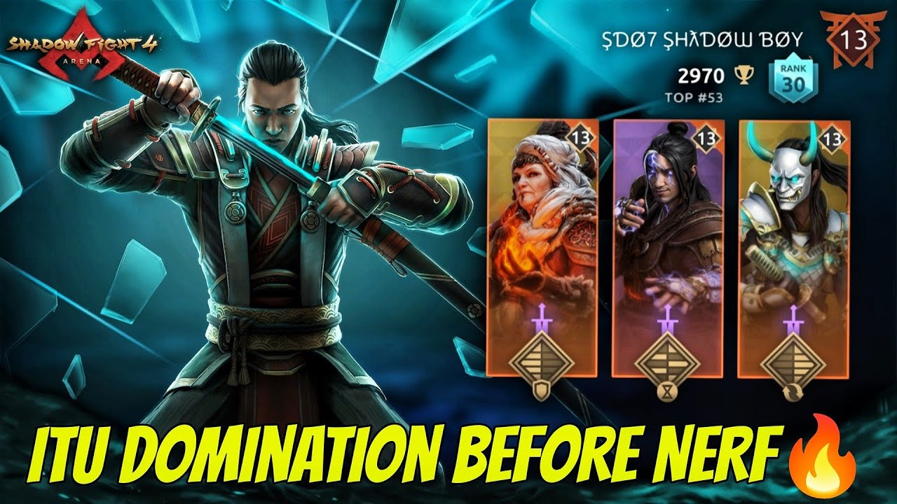 ITU Domination Last Time Before Nerf 🔥⚡| Renova Gaming ✨| Shadow Fight 4: Arena
