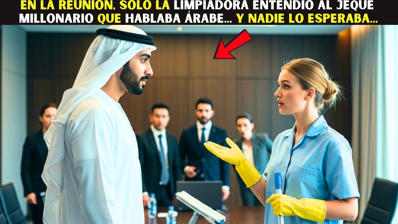En la reunión, solo la limpiadora entendió al jeque millonario que hablaba árabe y nadie lo esperaba