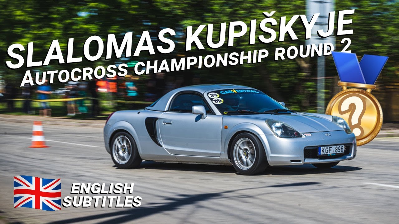 Lietuvos Slalomo Čempionato 2 etapas - Toyota MR2 2ZZ - Motoring Matt. 🇬🇧 ENGLISH SUBTITLES!