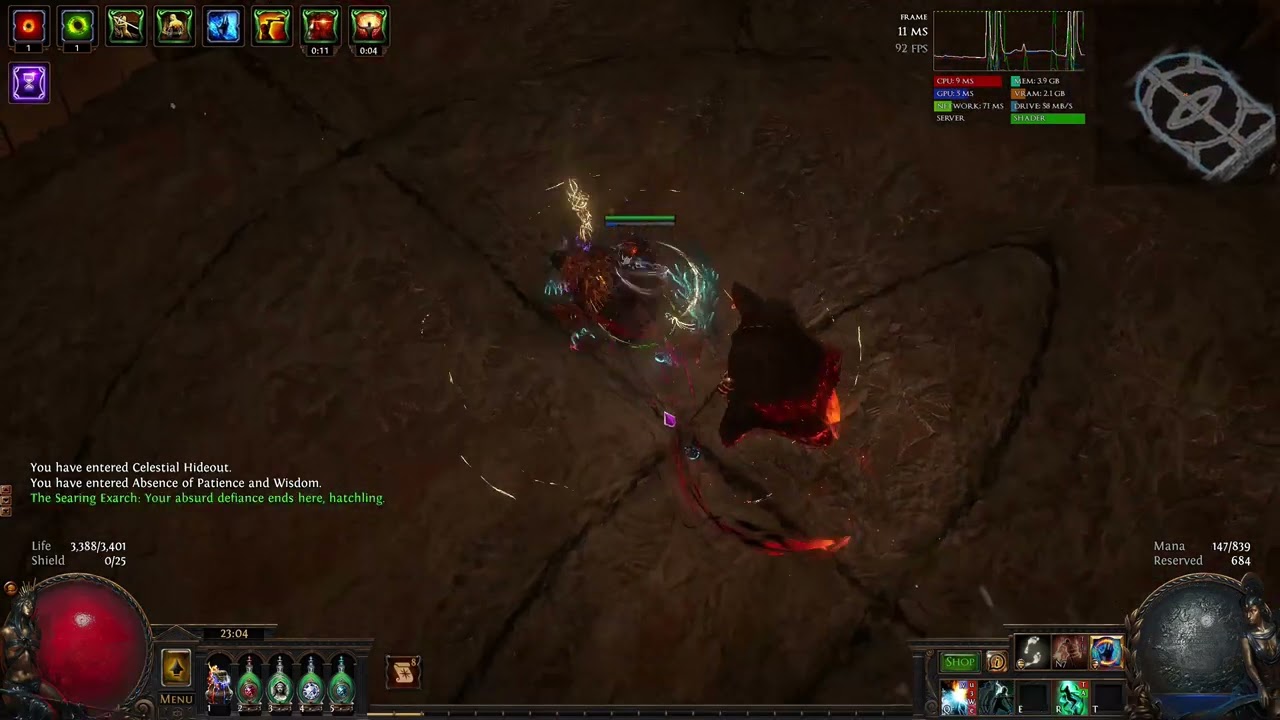 [PoE 3.27] Elemental Hit Slayer - Uber Searing Exarch phase skipped
