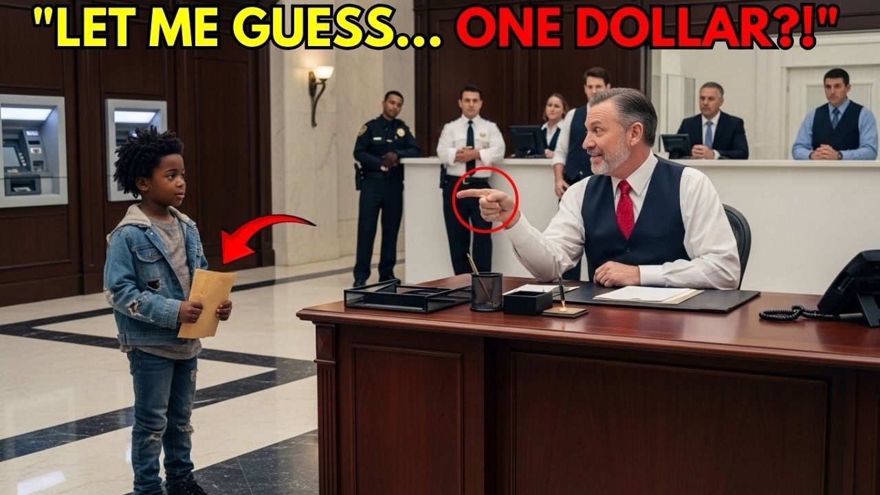 Black Kid in Torn Shoes Walked Into a Bank — The Manager Mocked Him Until He Saw the Account Balance
