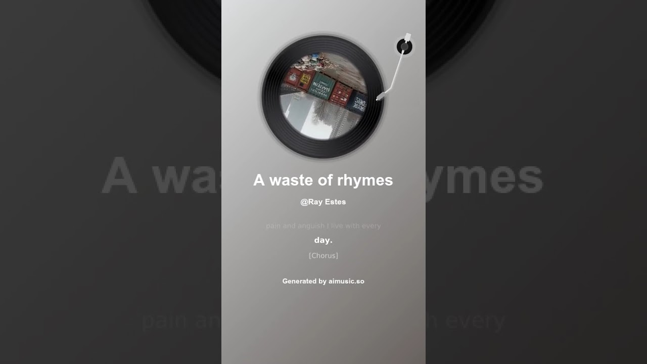 A waste of rhymes 