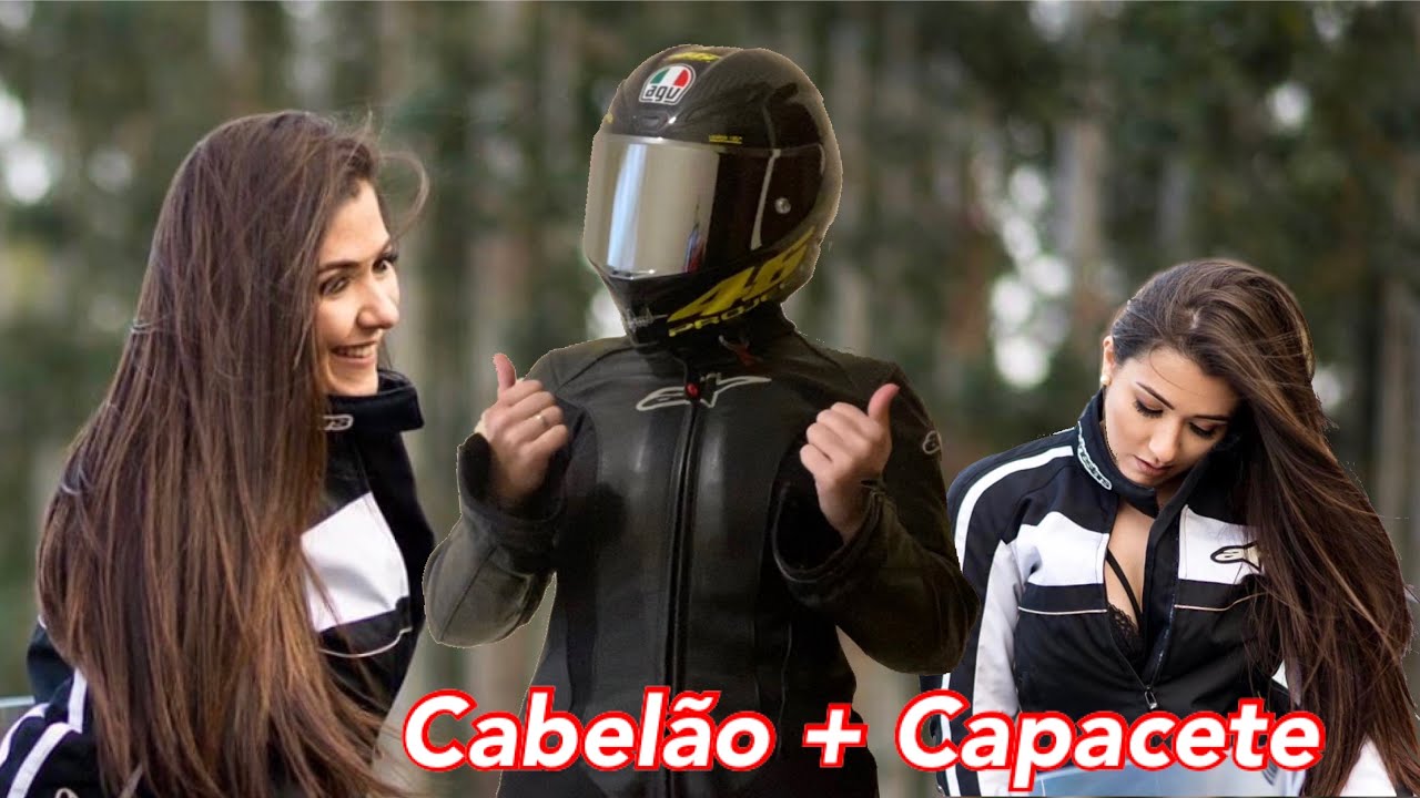 Cabelão e capacete - como prender o cabelo pra andar de moto