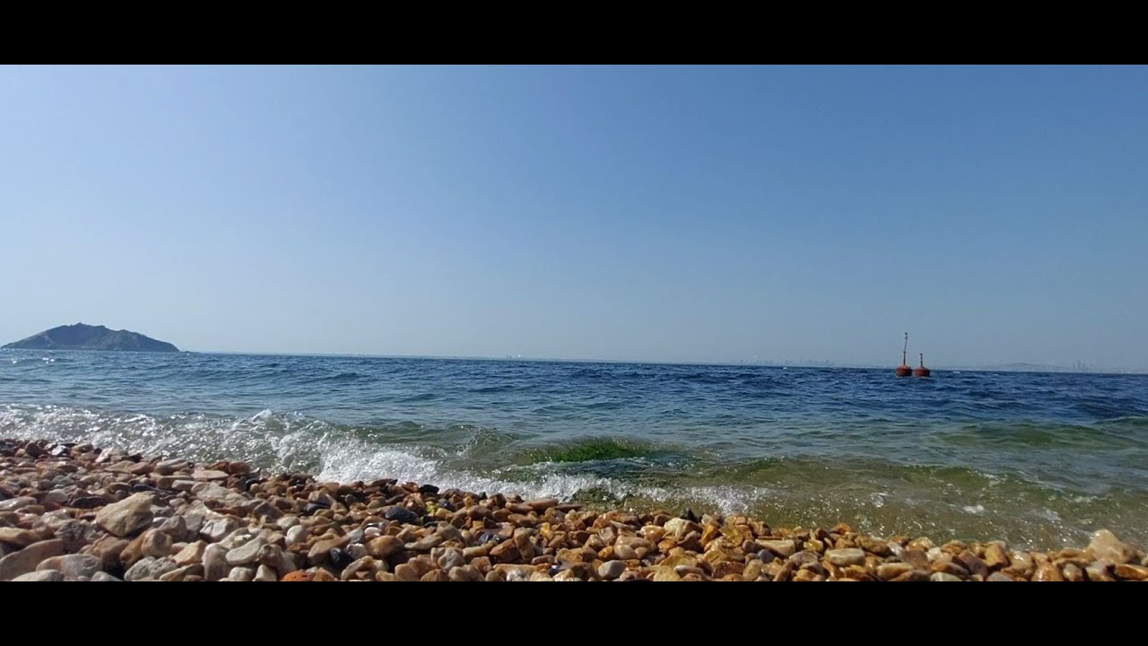 Oxia Island and Istanbul view from Plati Islands Beach