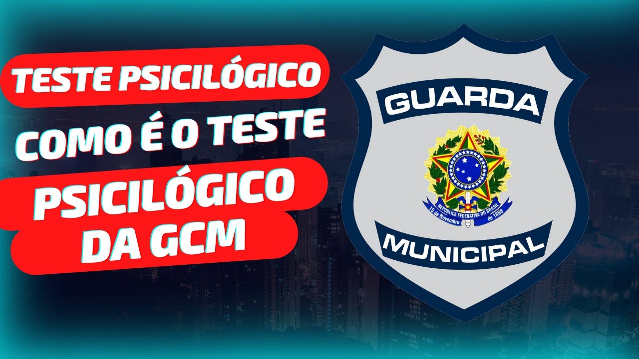 Fiz o Teste Psicológico da GCM Sorocaba