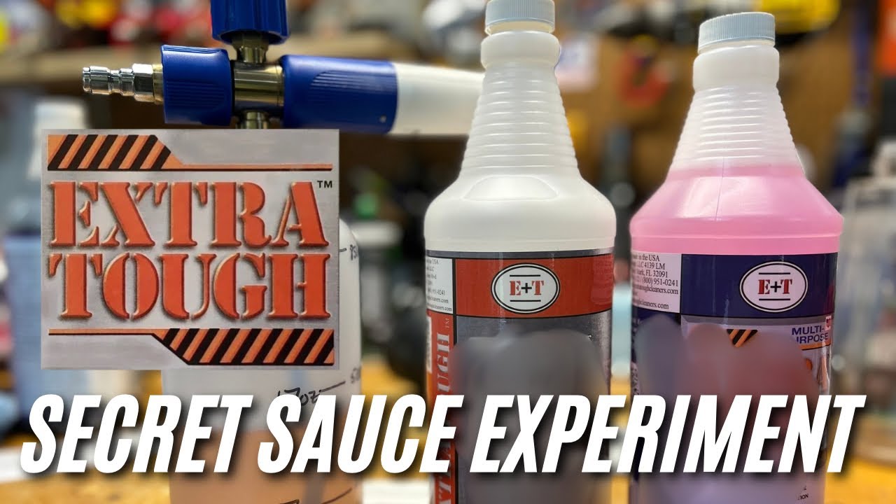 Extra Tough Secret Sauce Experiment Mr. Purple versus Mr. Red Intensive Cleaning Products!
