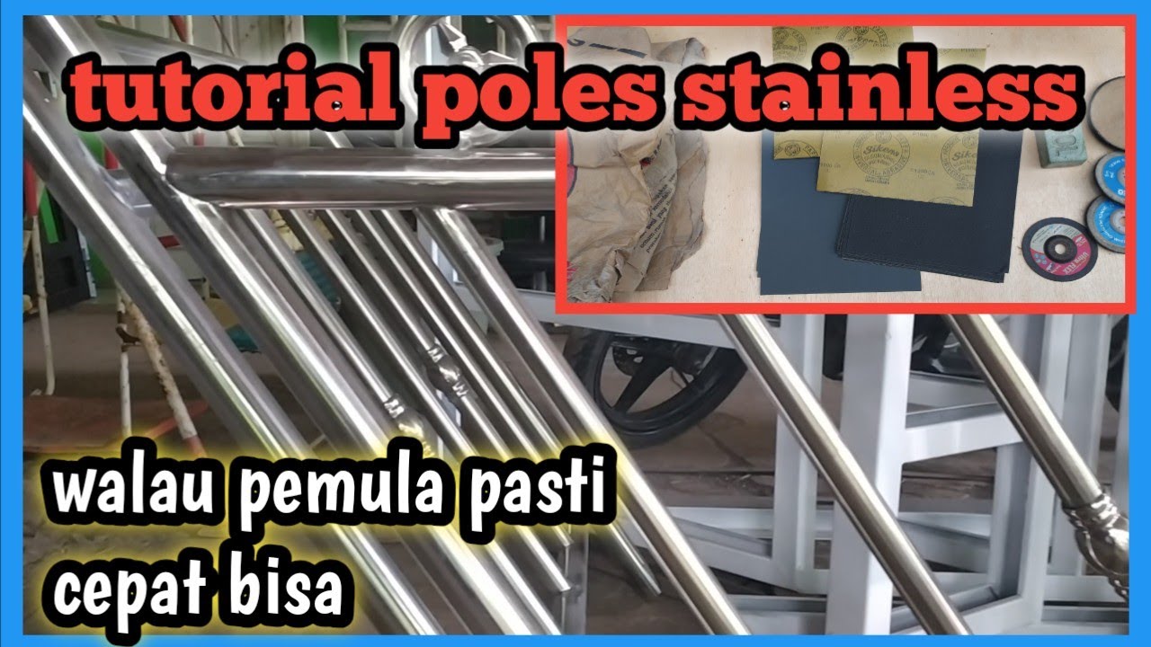 cara poles stainless yang baik dan benar