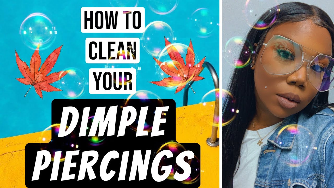 How to Clean Your Dimple Piercing's| Live Demonstration
