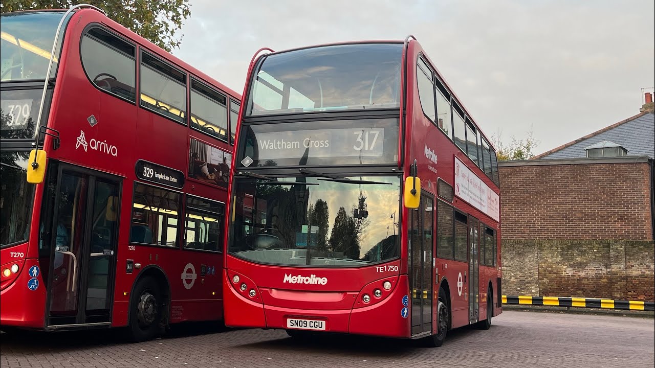 FRV. Metroline Route 317. Enfield Town - Waltham Cross Bus Station. E400 Trident TE1750 (SN09 CGU)