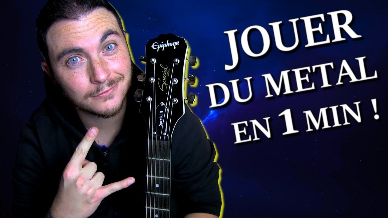 COURS DE GUITARE : APPRENDRE LE METAL EN 1 MINUTE ?! (Spécial Débutant) (Part 1)