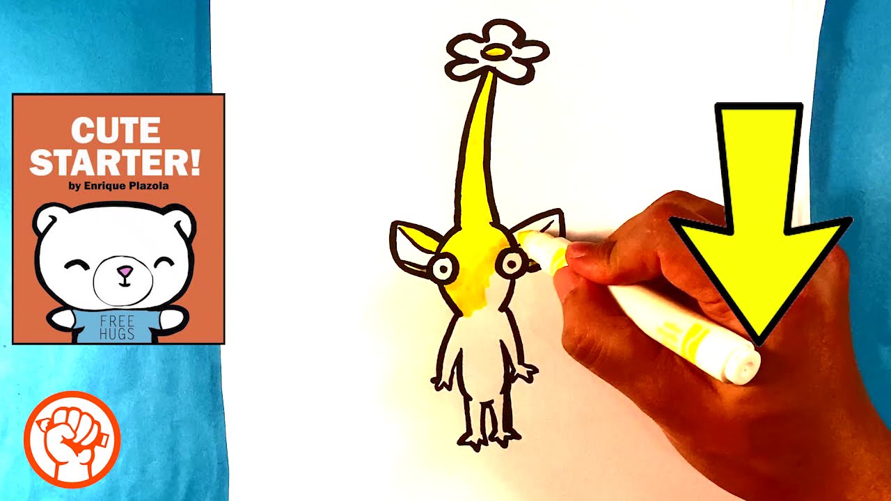 How to Draw Pikmin - Yellow - Nintendo Drawing Lesson