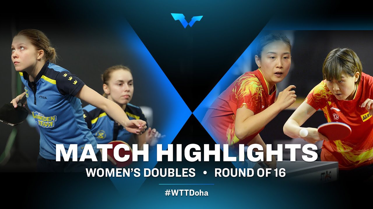 Christina Kallberg/Linda Bergstrom vs Qian Tianyi/Liu Weishan | WD | WTT Contender Doha 2022 (R16)