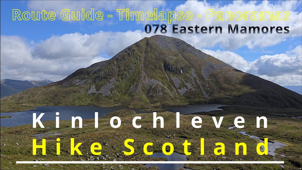 078 Eastern Mamores, Kinlochleven, Scotland. Overcast with clear summits and amazing views.