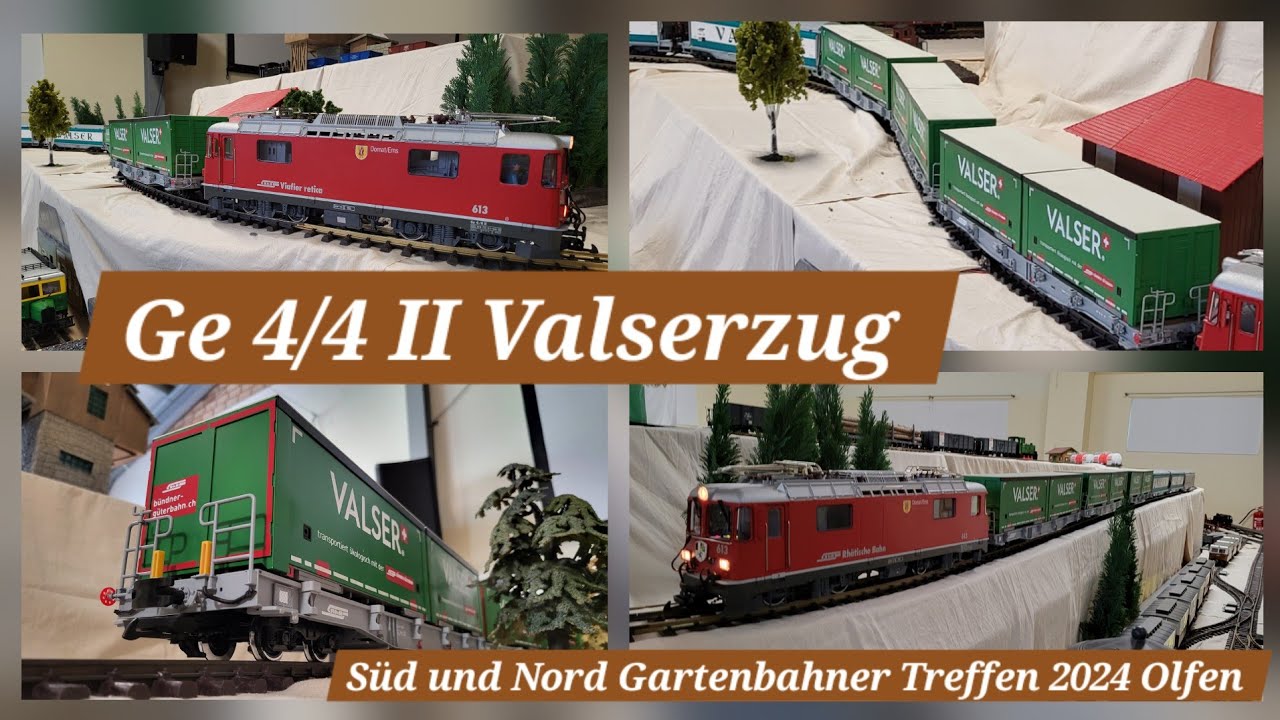 Ge 4/4 II Valserzug Süd und Nord Gartenbahner Treffen 2024 in Olfen