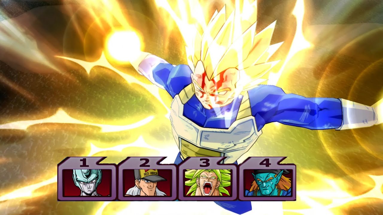 【TAS】Super Vegeta VS Movie Villains | DBZ: BT3 Anniversary Edition HD
