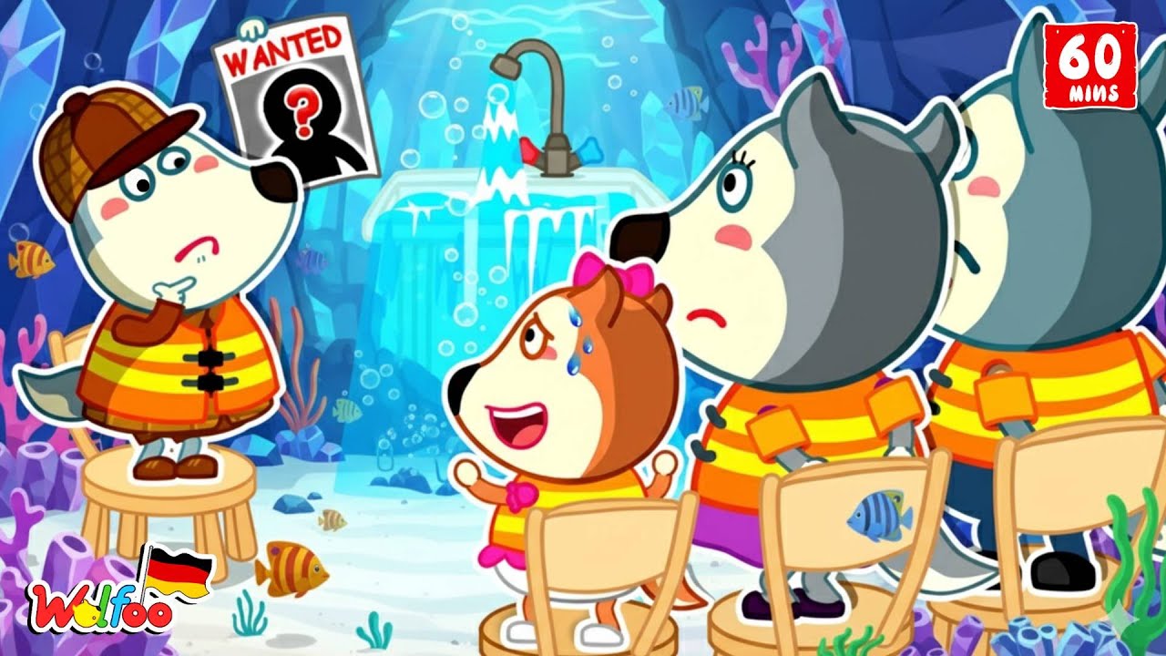 Wolfoo Geschichte 🐺 Wer hat den Wasserhahn angelassen?! 🌊 Unser Haus verwandelt sich in einen Ozean!