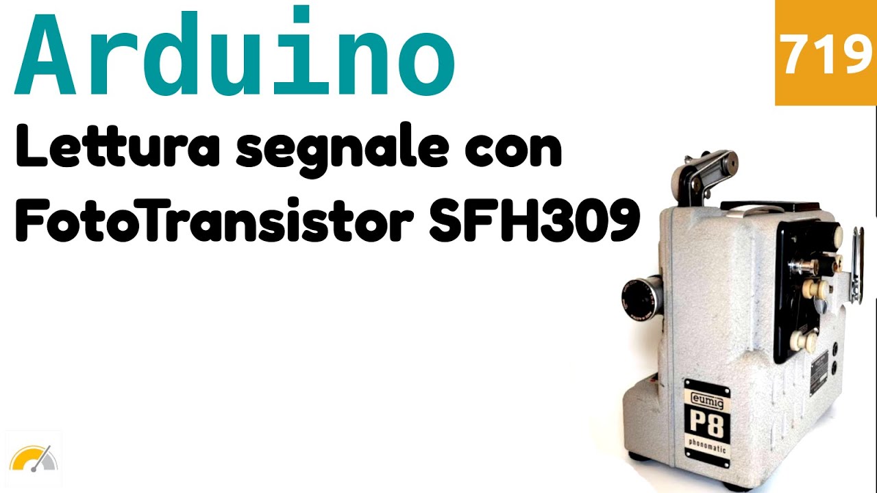 Lettura segnale luminoso con sensore SFH309 e Arduino - Video 719