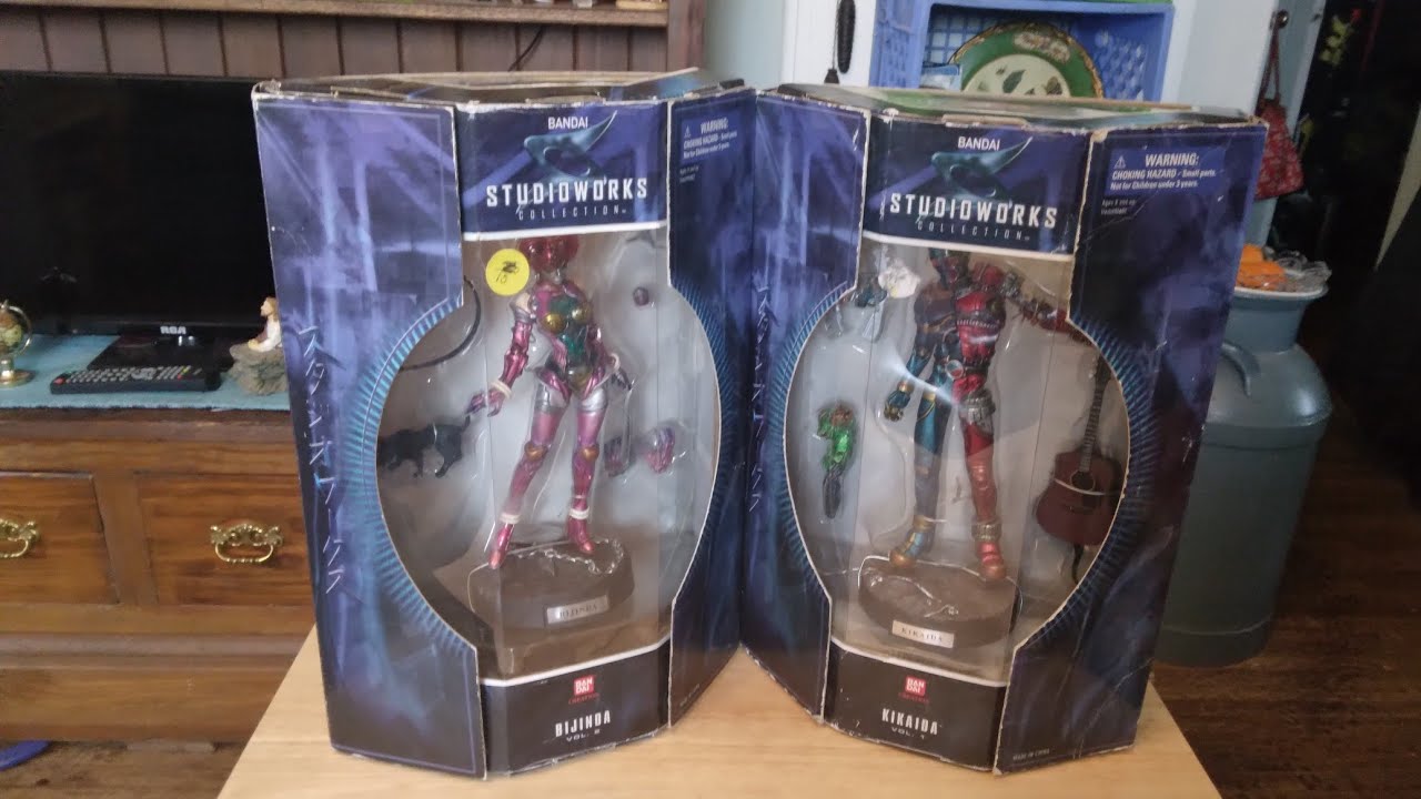 unboxing Bandai studioworks figures Kikaida and Bijunda