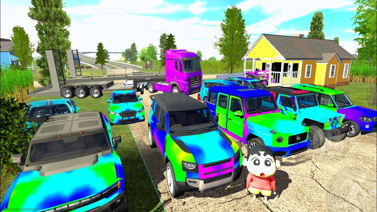 ফ্রাঙ্কলিন ও সিলচেন গাড়ি চ্যালেঞ্জ 🚘 shin-chan Cartoon | Indian Bike Driving 3D 