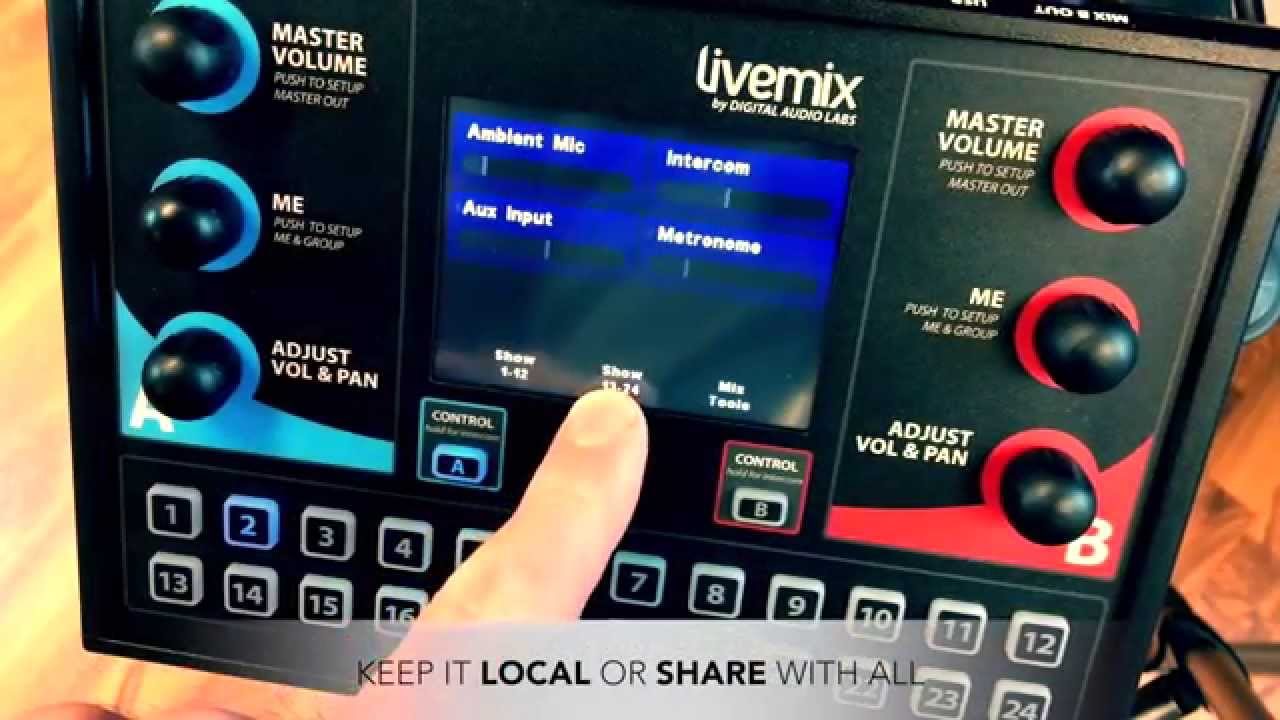 Livemix Personal Monitor System Features Demo