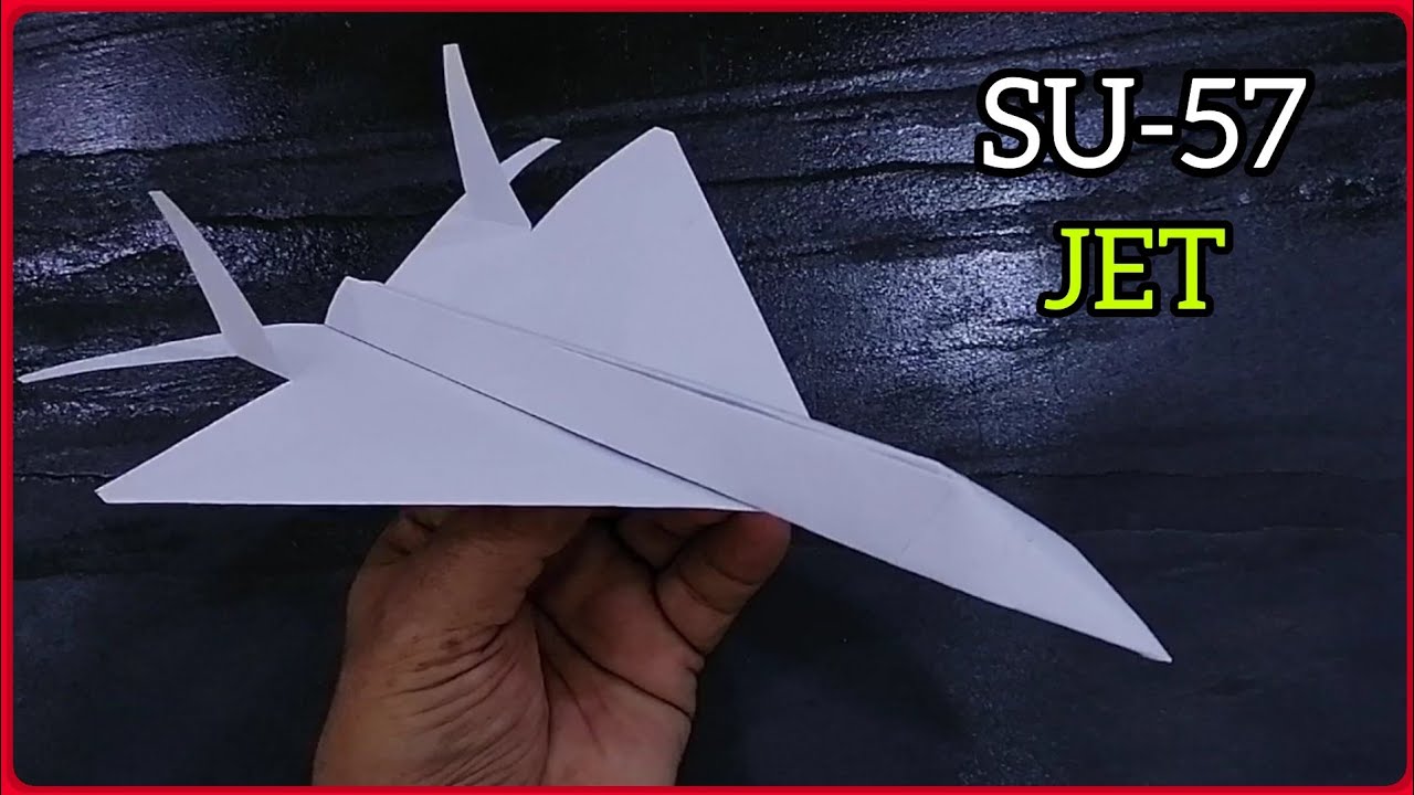 Самолет SU 57 из бумаги своими руками | Как сделать самолет SU 57 из бумаги своими руками | Орига...