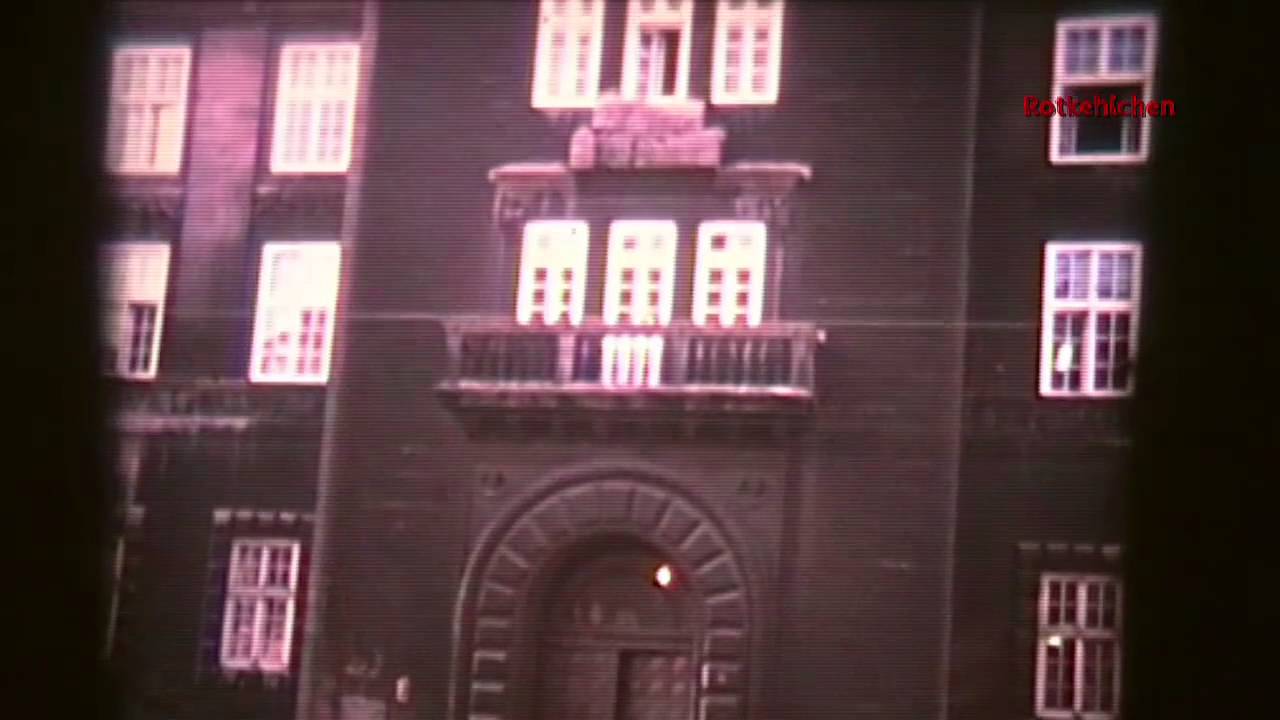 Mülheim an der Ruhr ums Rathaus und vom Turm ende der 1970er