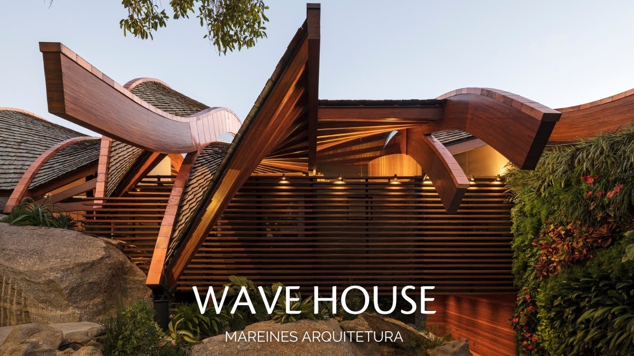 House 'Floats' Over the Sea in Rio de Janeiro with Wave-Shaped Roof
