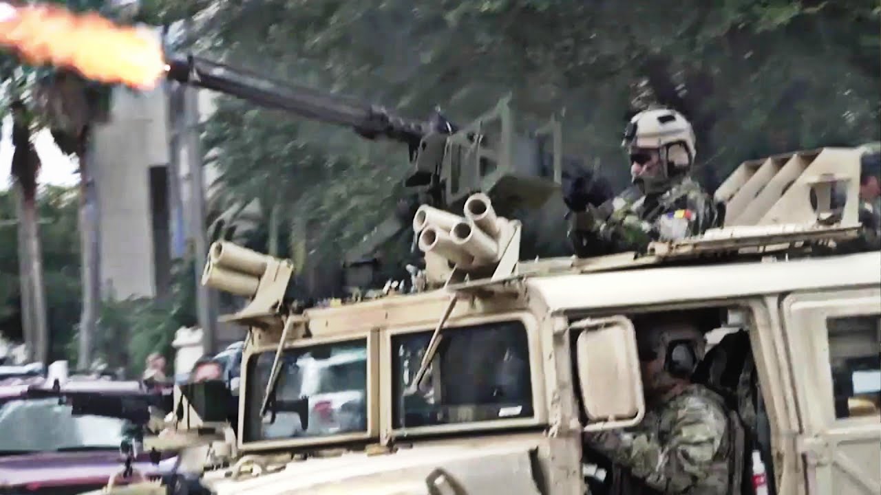 US Special Forces In Action During Heavy Intense International Special Force Hostage Rescue