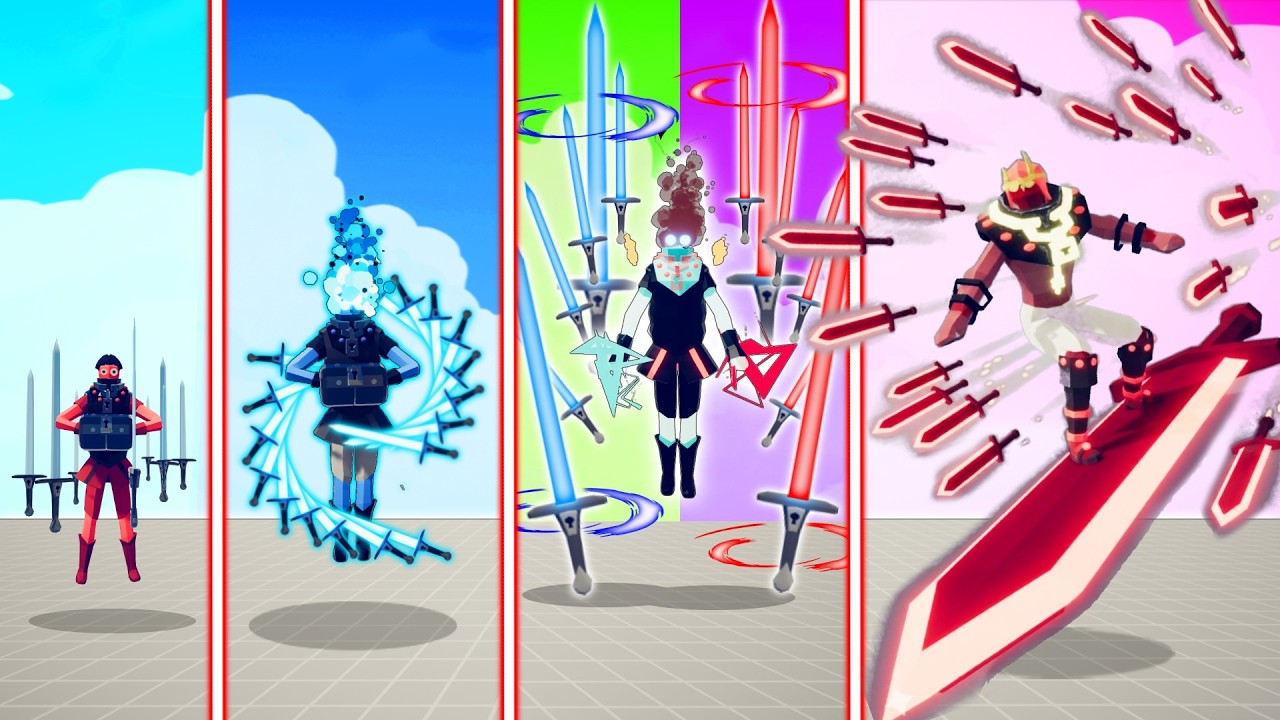EVOLUTION OF ULTIMATE SWORDCASTER | TABS - Totally Accurate Battle Simulator