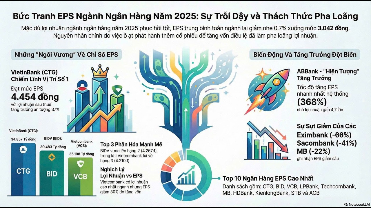 BỨC TRANH EPS NGÂN HÀNG NĂM 2025: SỰ TRỖI DẬY VÀ THÁCH THỨC PHA LOÃNG