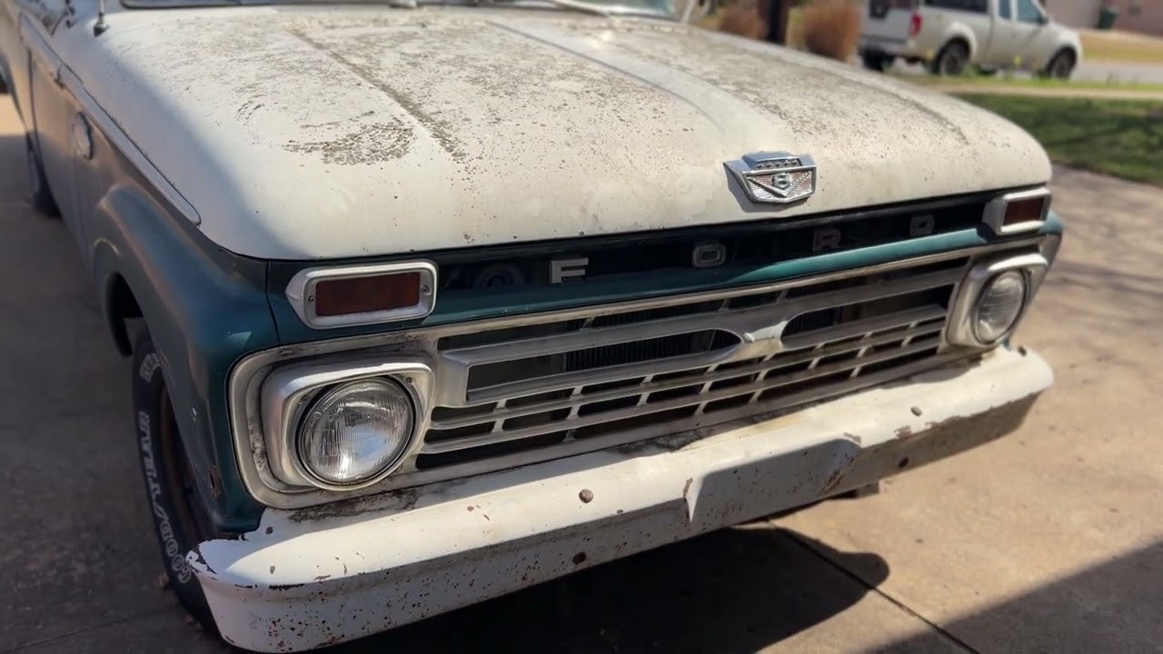 Meet Rosebud, the delightful 1966 Ford F100, 352, 3 speed.