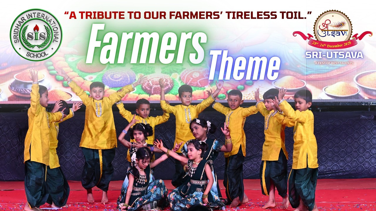 FARMERS THEME DANCE VIDEO | Grade - I | Sri-Utsava 2026 | Sridhar International School, Bhadrapura.