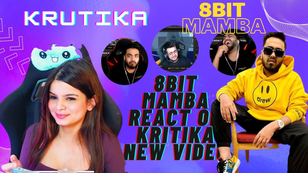 Mamba🤣🤣 react on Krutika❤️ new video #8bitmamba