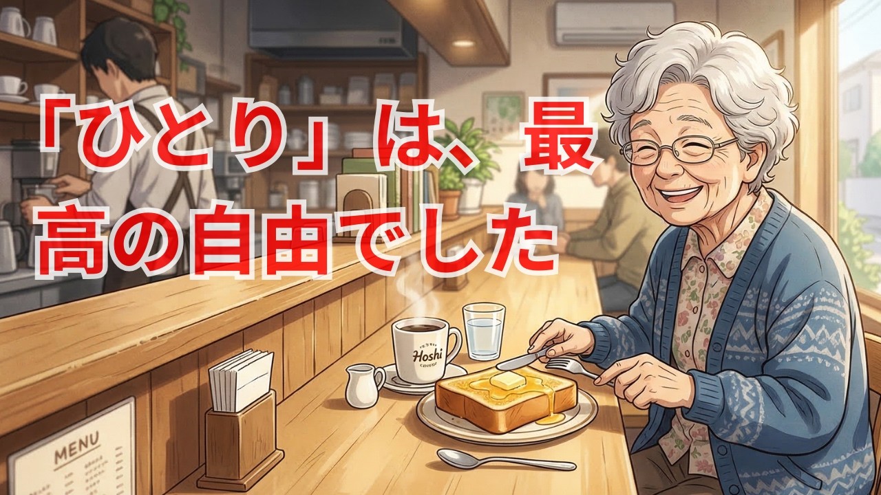 夫を亡くして4年。時計の音しかしない家で絶望していた71歳が、「ひとりぼっちは最高の自由」だと気づいた日