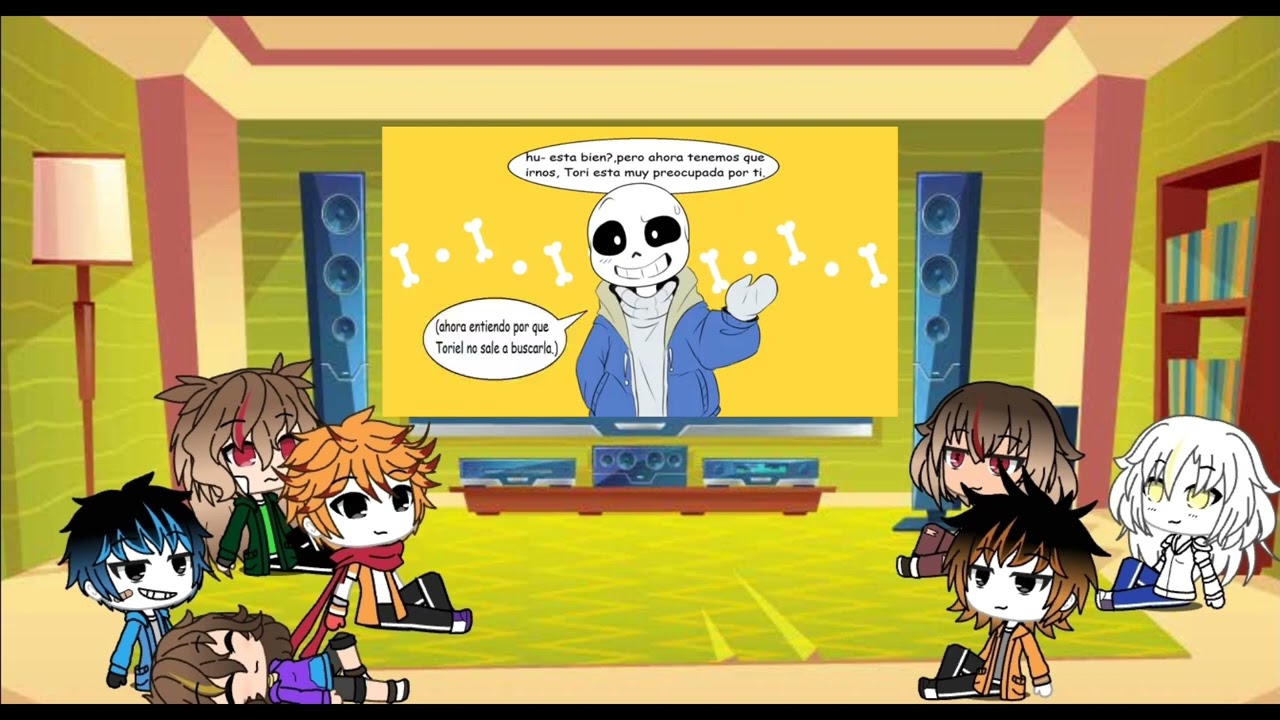 undertale reacciona a cuidando a frisk
