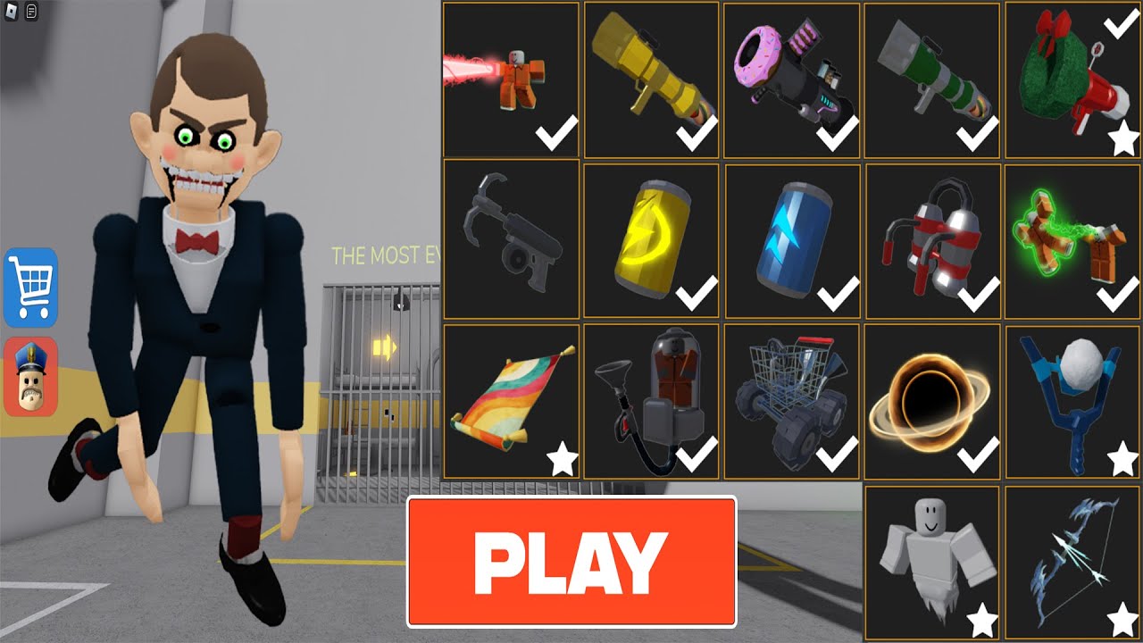BARRY'S PRISON RUN! Mr Funny Dummy Use All Items & All Morphs Unlocekd: Alien, Barry, Grumpy, Siren