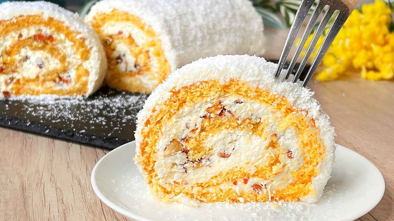 Всем советую приготовить нежный рулет Raffaello - просто вкусно!