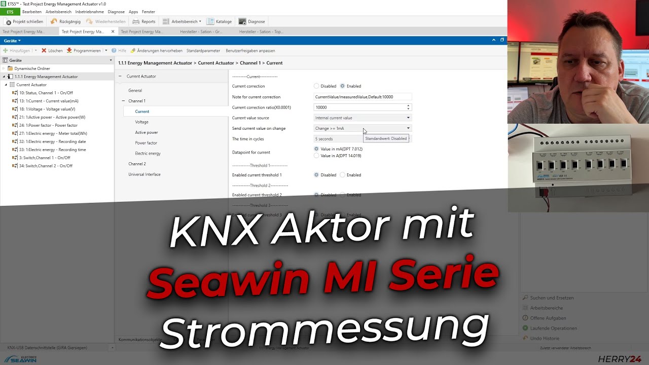 Seawin MI Serie - KNX Aktor mit Strommessung / Strom&uuml;berwachung erkl&auml;rt