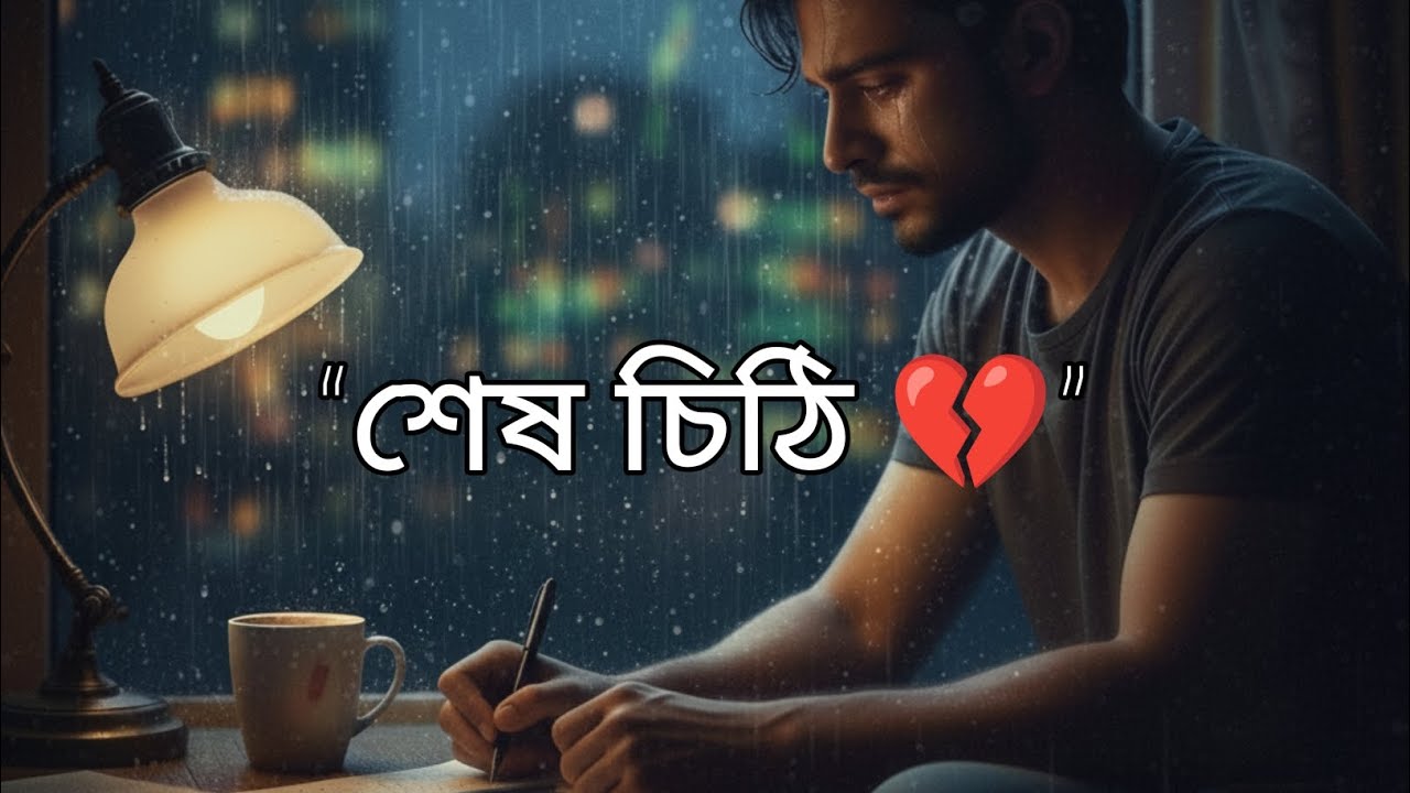 শেষ চিঠি 💔 Bengali Heartbroken Song | Most Emotional Bangla Sad Song 2025 | Breakup Song
