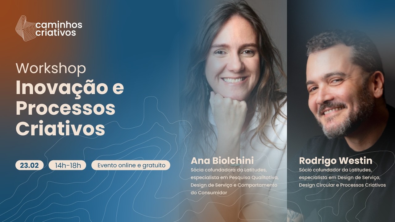 Caminhos Criativos - Workshop com Ana Biolchini e Rodrigo Westin - 23/02